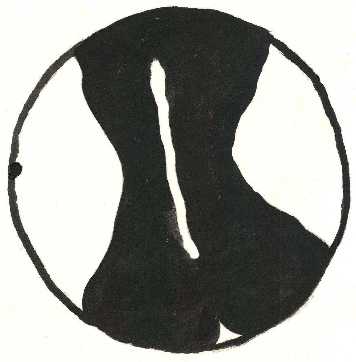 Du Serie Glyphes 8, 2017 (atrament indyjski) autorstwa Matthew Hilton