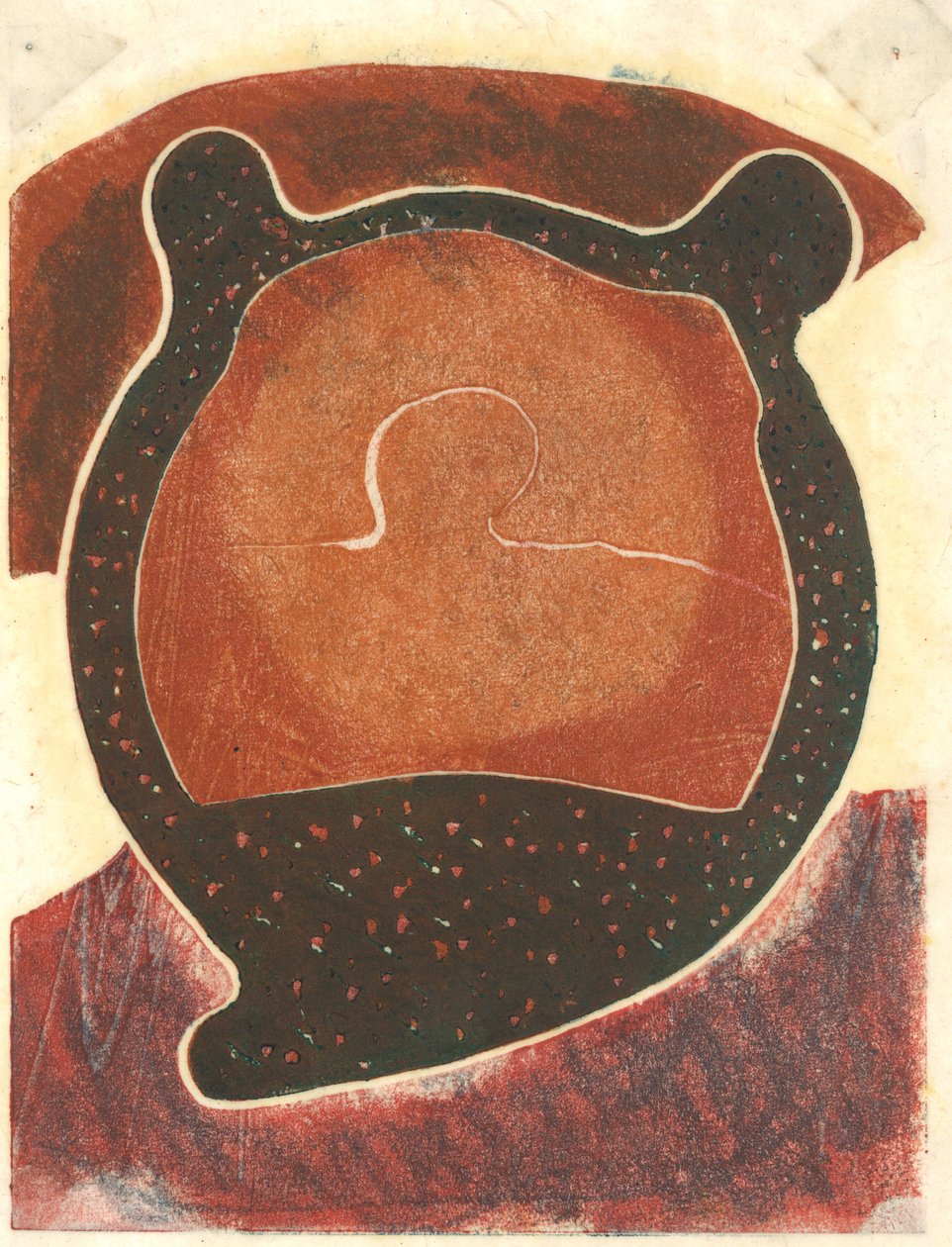 Obiekt, 2013 (linoryt) autorstwa Matthew Hilton