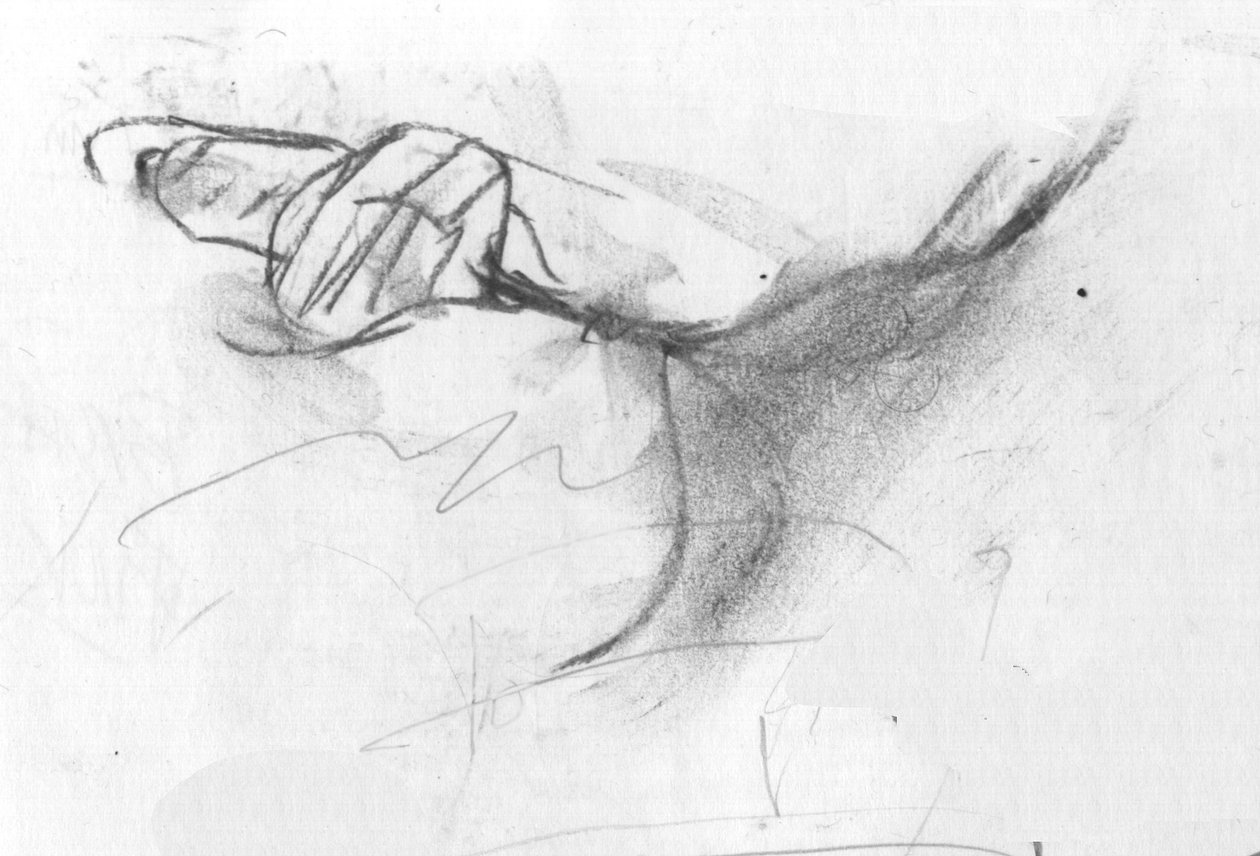 zagniecenie, 2007 (węgiel drzewny) autorstwa Matthew Hilton
