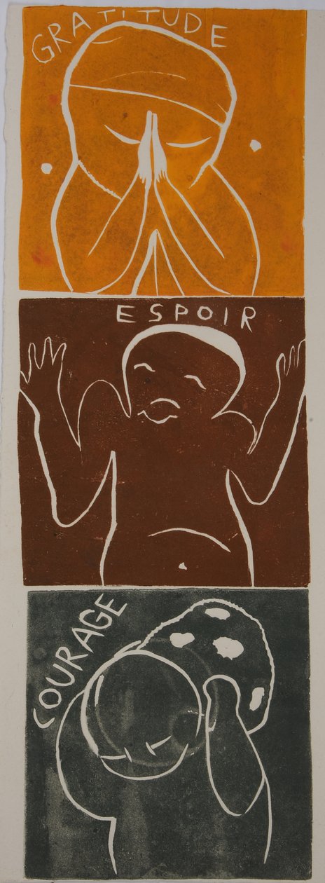 motto drugie, 2006 (linoryt) autorstwa Matthew Hilton