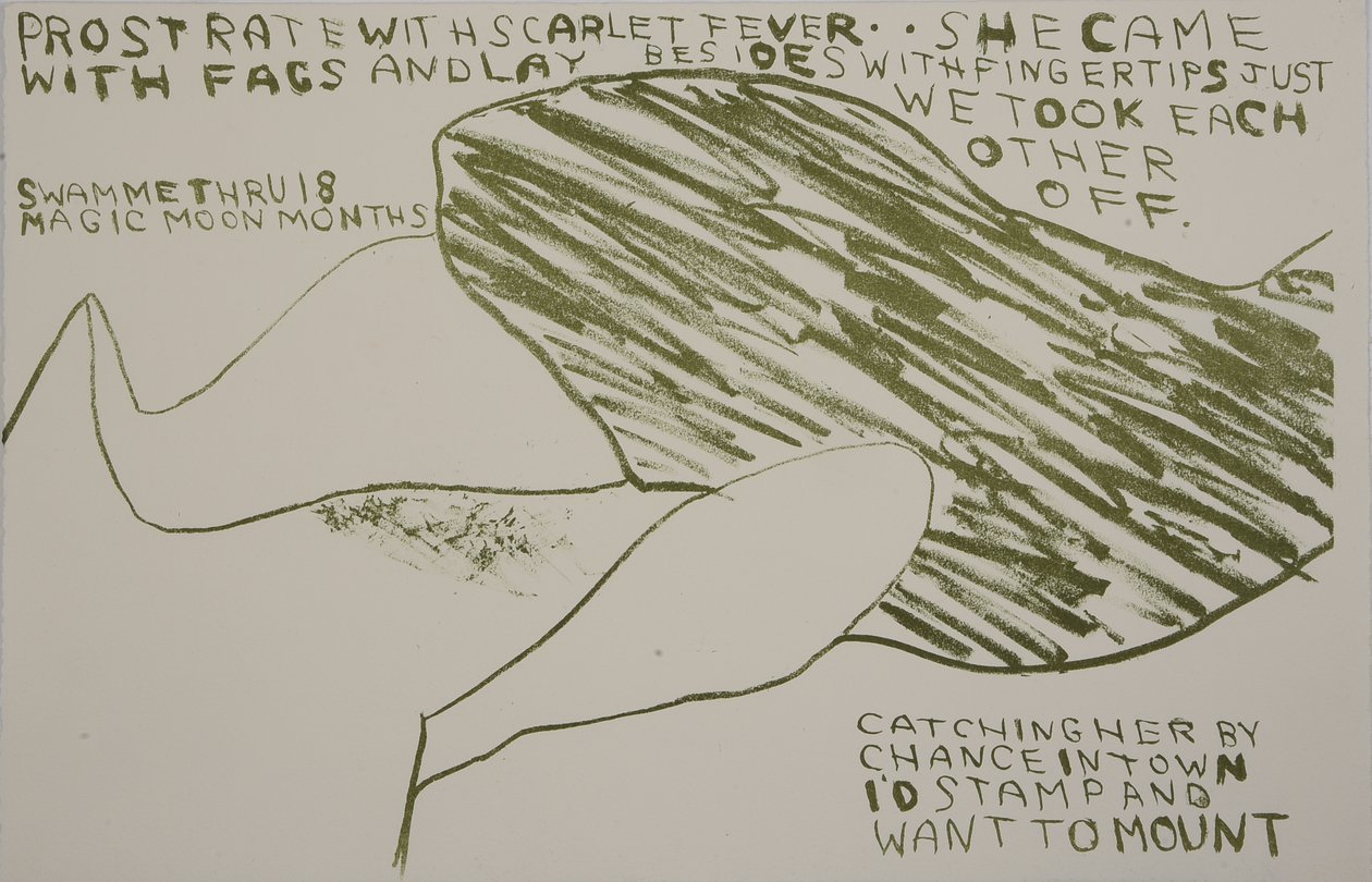 przyszła z pedałami, 2009 (litografia) autorstwa Matthew Hilton