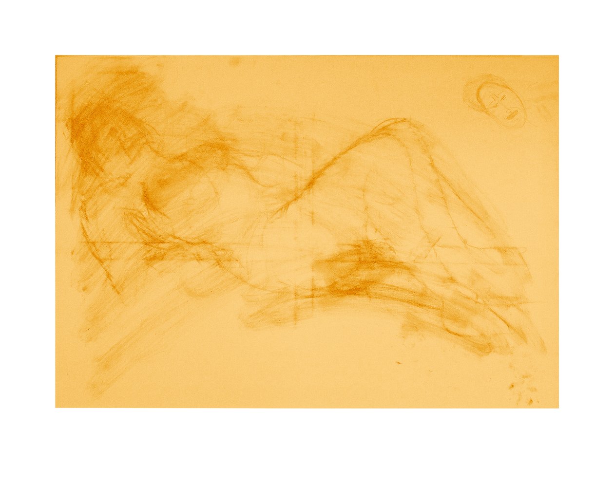 ona robi co, 2008 (ołówek/gwasz) autorstwa Matthew Hilton