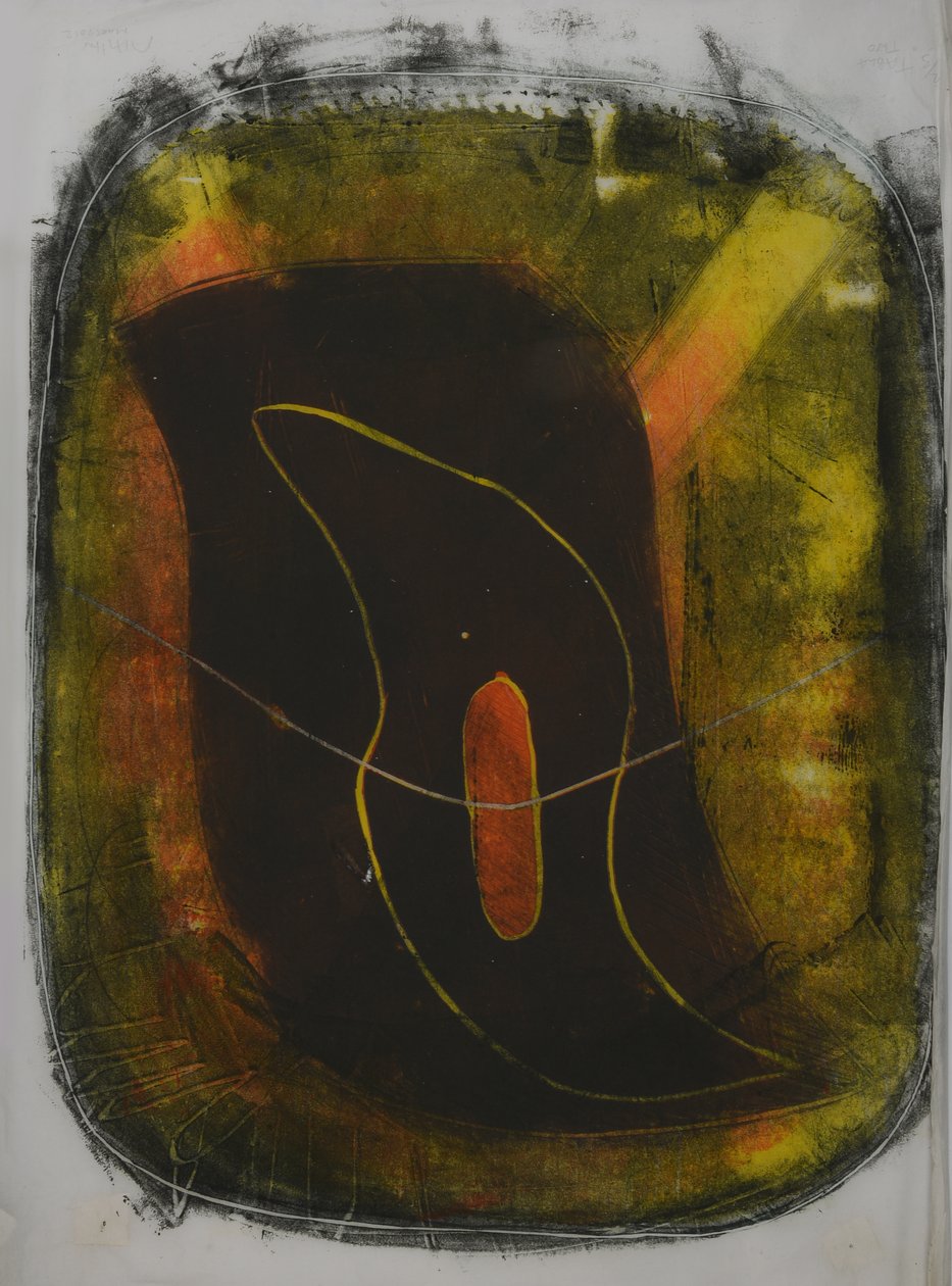 tabla dwa, 2020 (linoryt) autorstwa Matthew Hilton