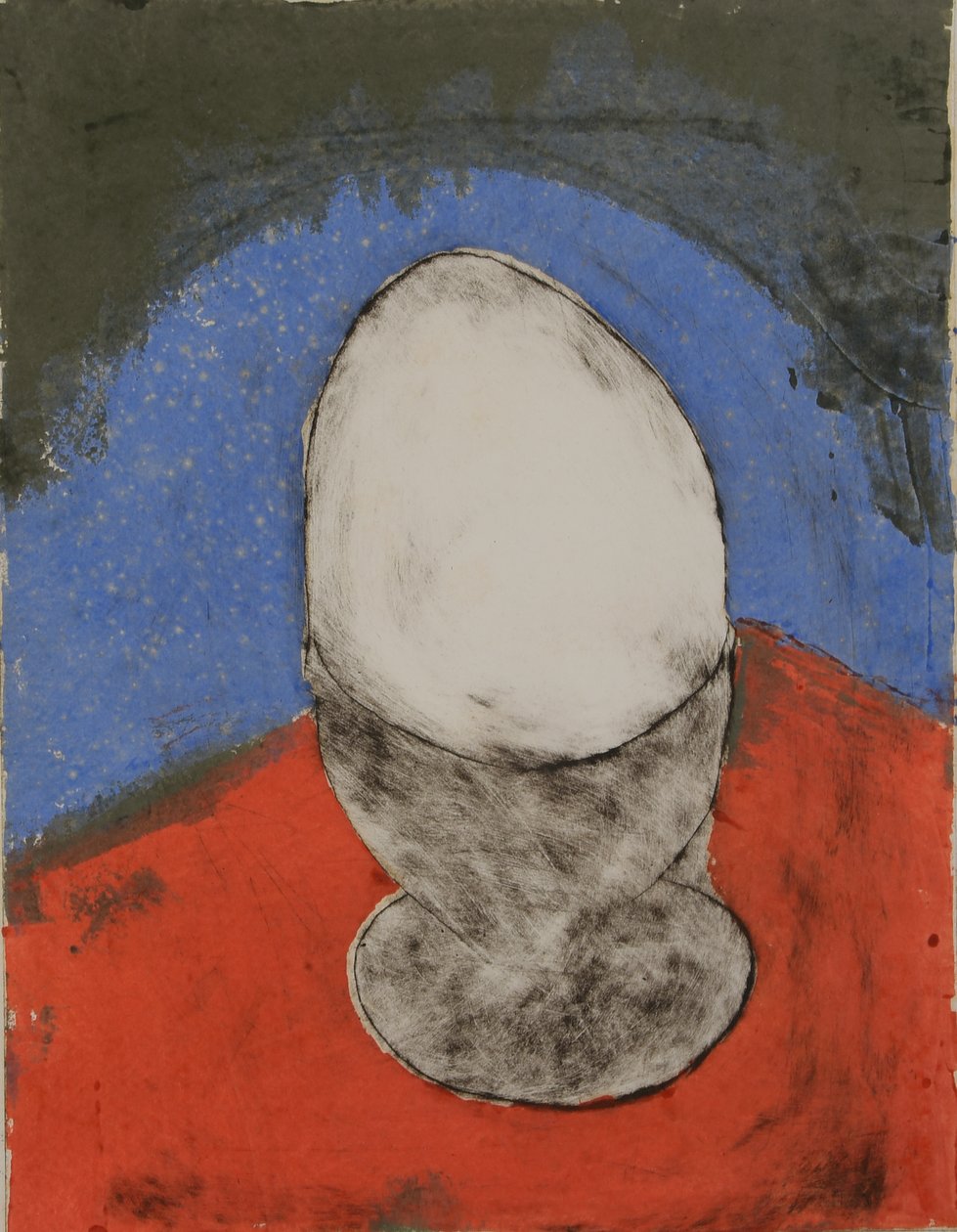 kawalerowie doskonali jajko 1, 2010 (suchoryt i szablon) autorstwa Matthew Hilton