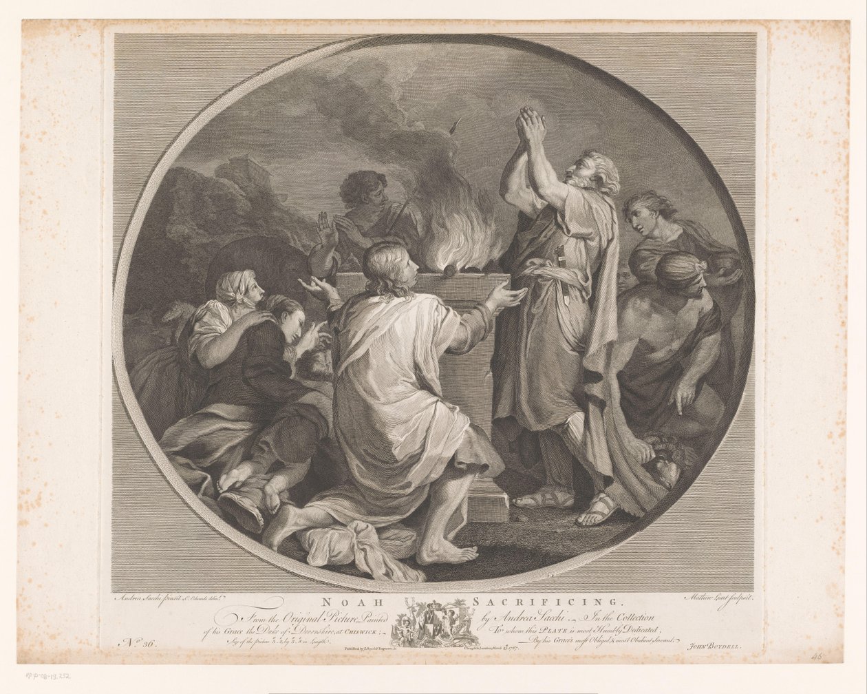Ofiara Noego Ofiara Noego (tytuł na obiekcie) Główne obrazy Anglii (tytuł serii) The Most Capital Paintings in England (tytuł serii) autorstwa Matthew Liart