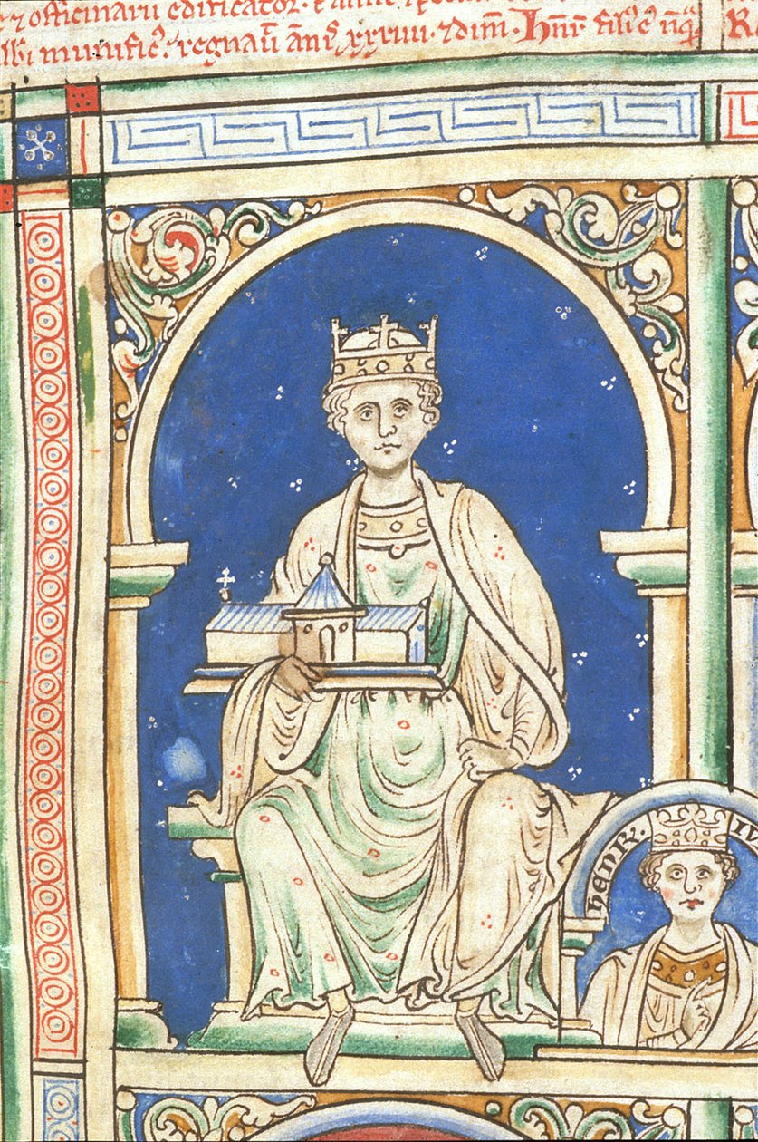 Henryk II z Anglii Z Historii Anglorum, Chronica majora autorstwa Matthew Paris