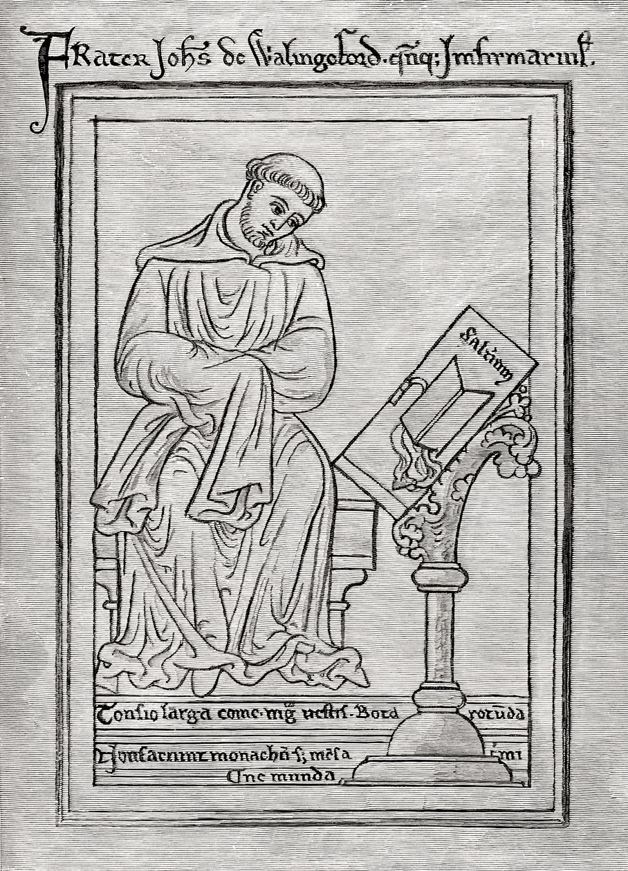 John z Wallingford, z „Krótkiej historii Anglików” J. R. Greena, opublikowanej w 1893 r. autorstwa Matthew Paris