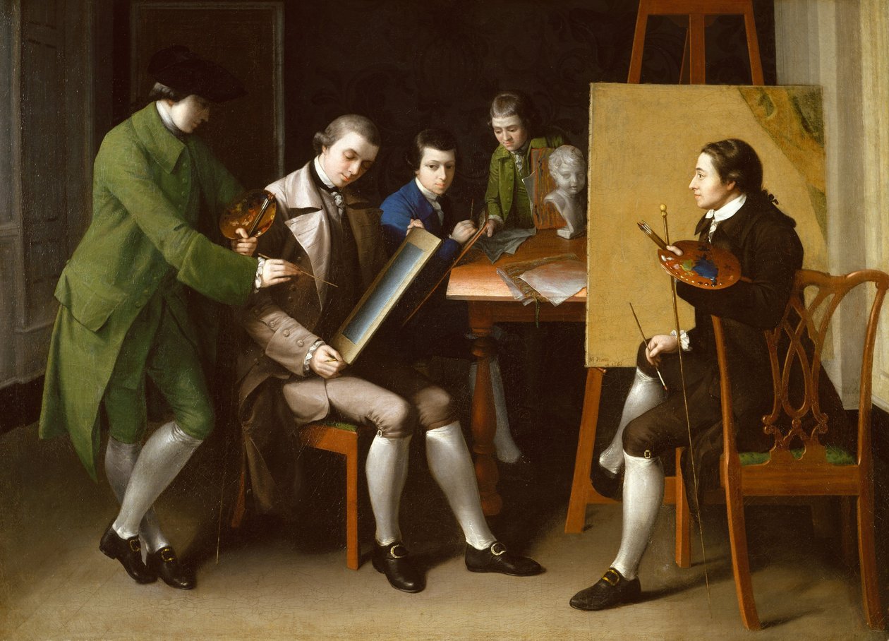 Szkoła Amerykańska, 1765 autorstwa Matthew Pratt