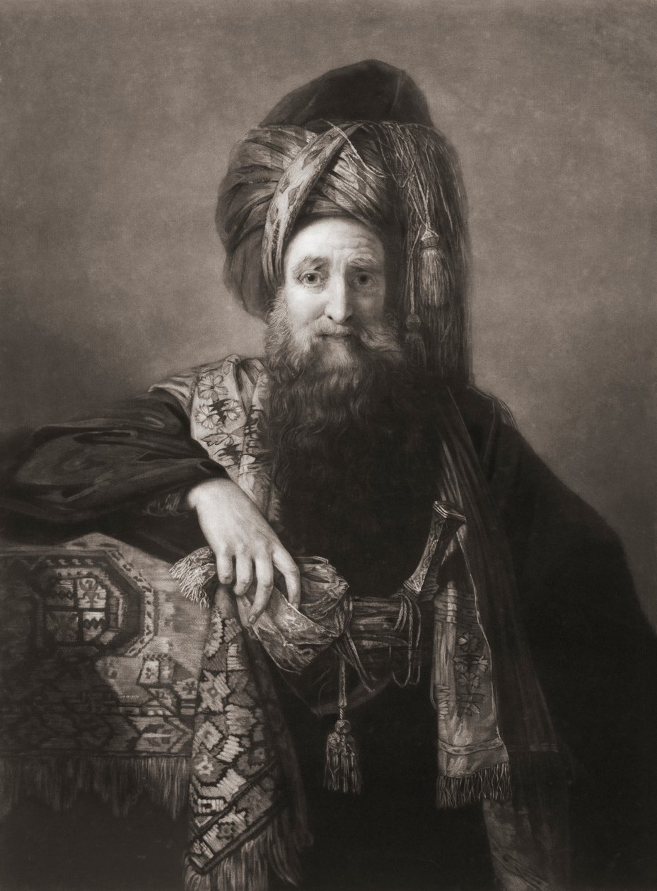 Edwarda Wortleya Montagu. Portret. (wydrukować) autorstwa Matthew William (after) Peters