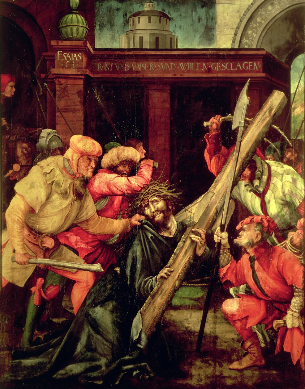 Chrystus niosący krzyż autorstwa Matthias Grünewald