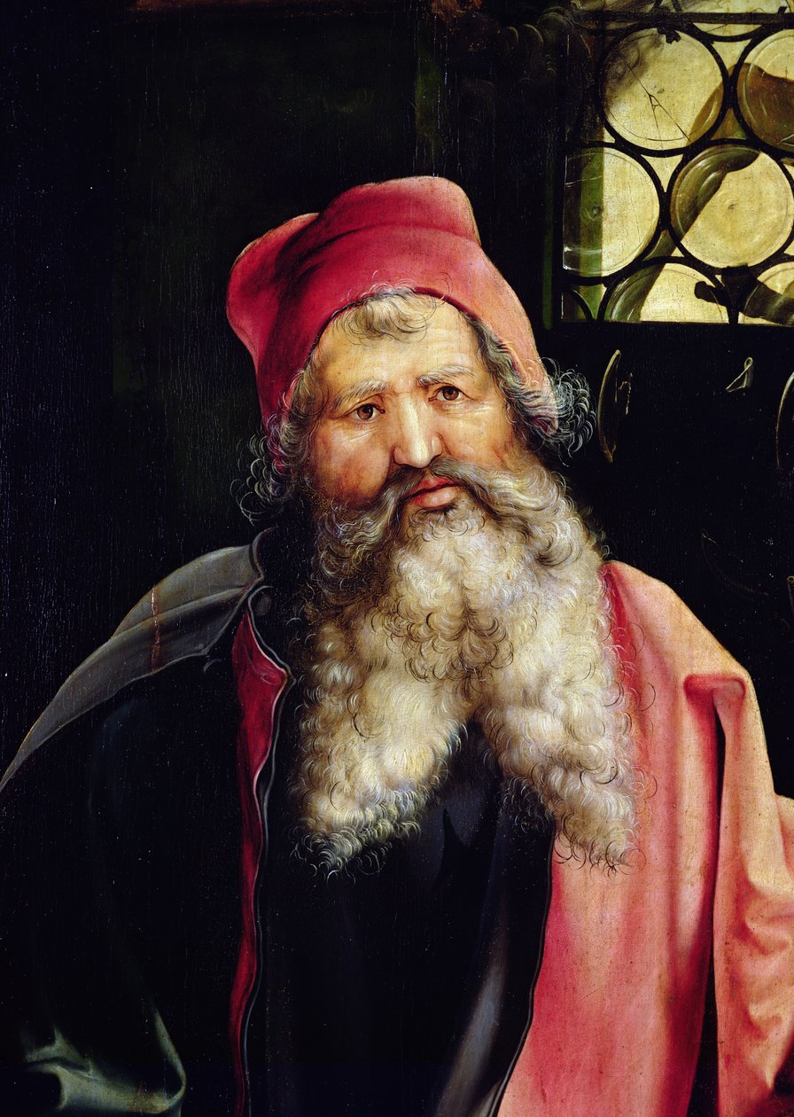 Fragment św. Antoniego z ołtarza Isenheim, ok. 1512-16, olej na desce autorstwa Matthias Grünewald