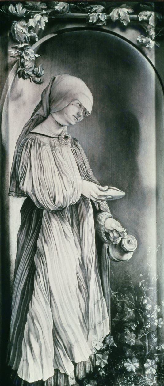 Św. Elżbieta (szary) autorstwa Matthias Grünewald