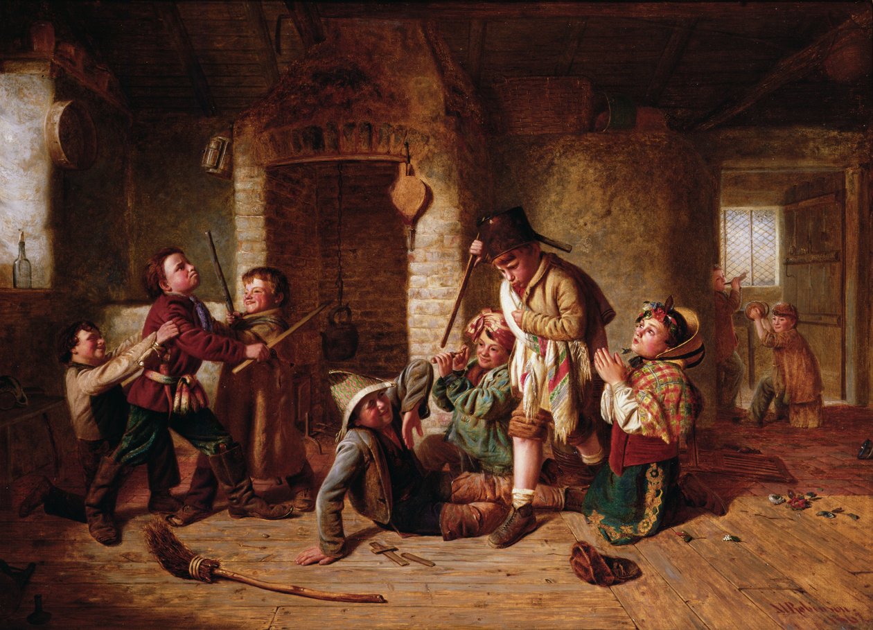 Grający żołnierze, 1862 autorstwa Matthias Robinson