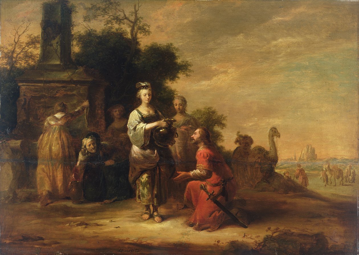 Rebeka i Eliezer autorstwa Matthias Scheits