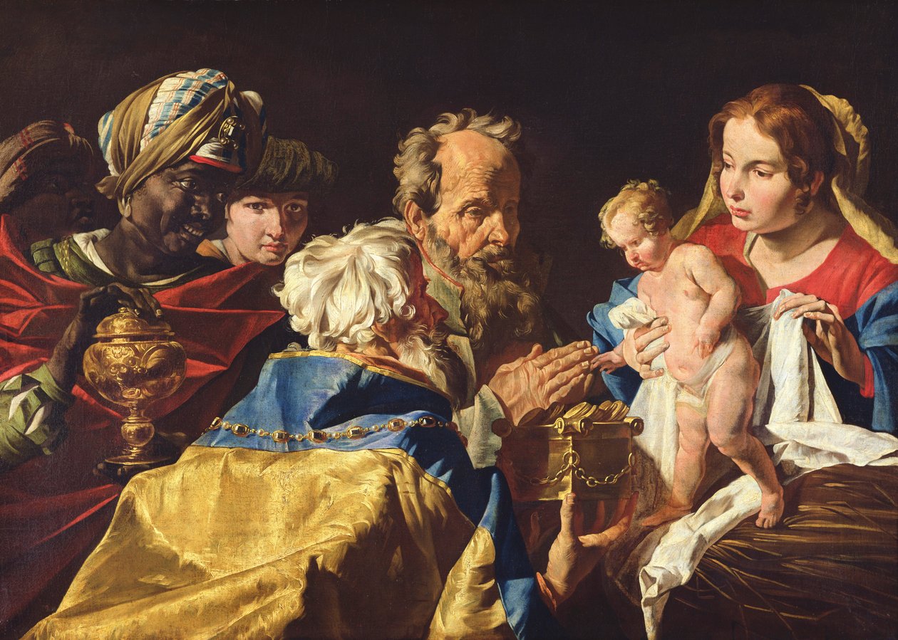 Adoracja Trzech Króli autorstwa Matthias Stomer