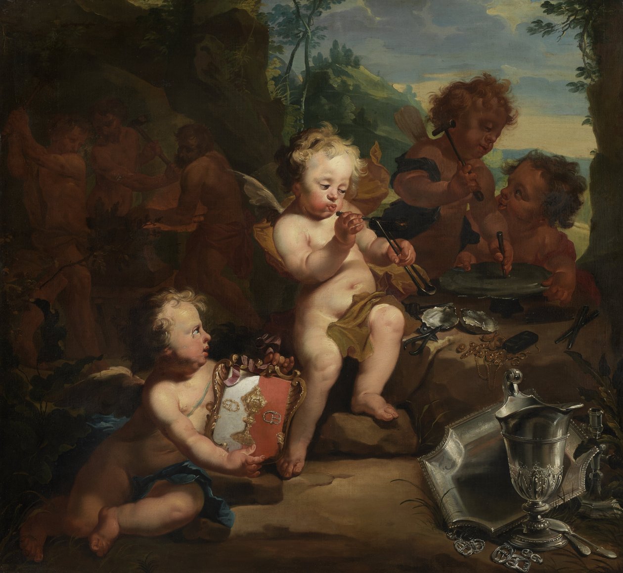 Alegoria rzemiosła złotniczego autorstwa Matthias de Visch  