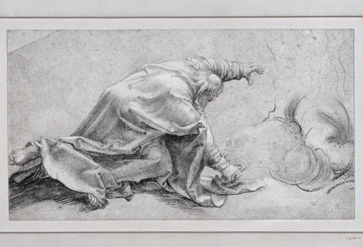 Święty Piotr, Apostoł Przemienienia Pańskiego, widok z boku ... autorstwa Matthias (after) Gruenewald