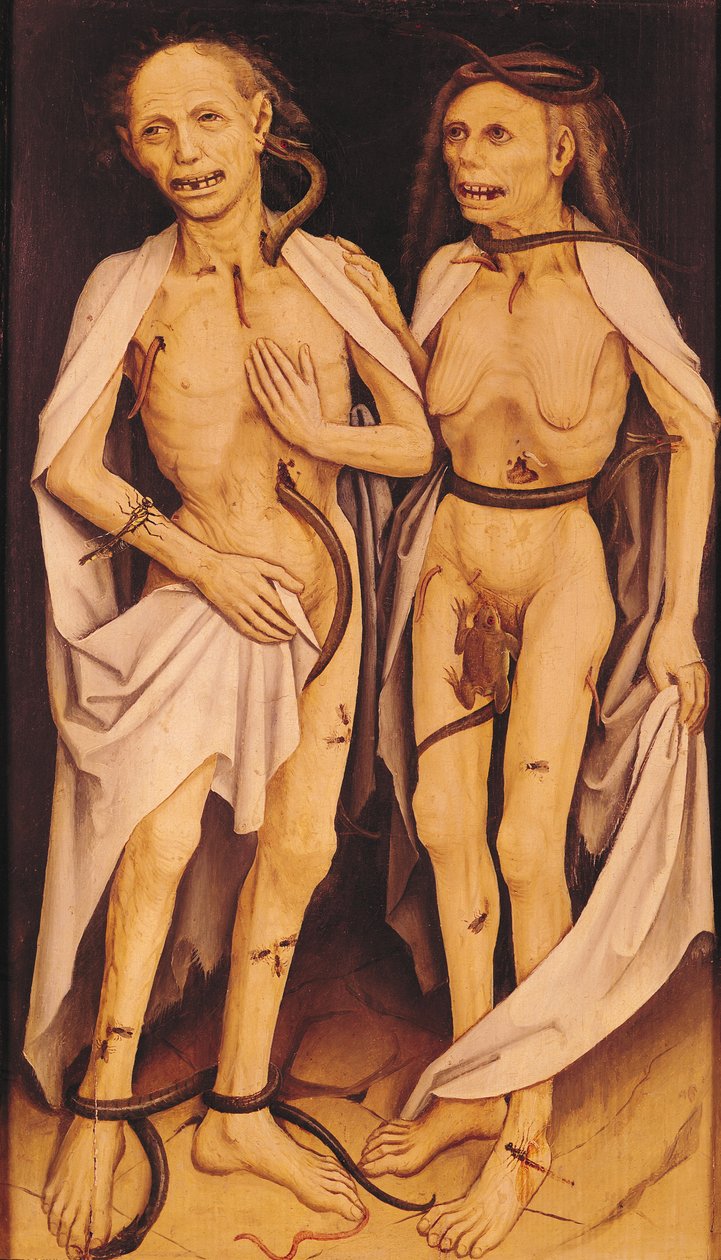 Martwi kochankowie (olej na desce) autorstwa Matthias (c.1480 1528) Grunewald