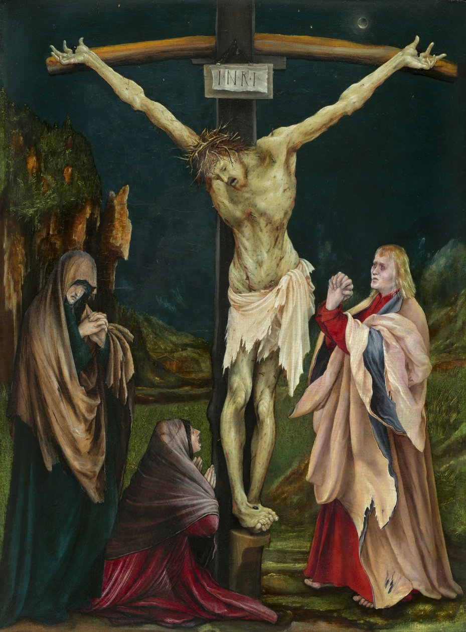 Małe Ukrzyżowanie, ok. 1511-20 (olej na desce) autorstwa Matthias (c.1480 1528) Grunewald