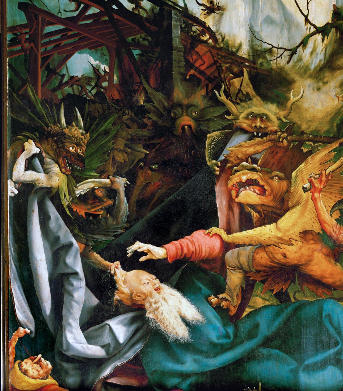 Święty Antoni (obraz na drewnie lipowym) autorstwa Matthias Gruenewald