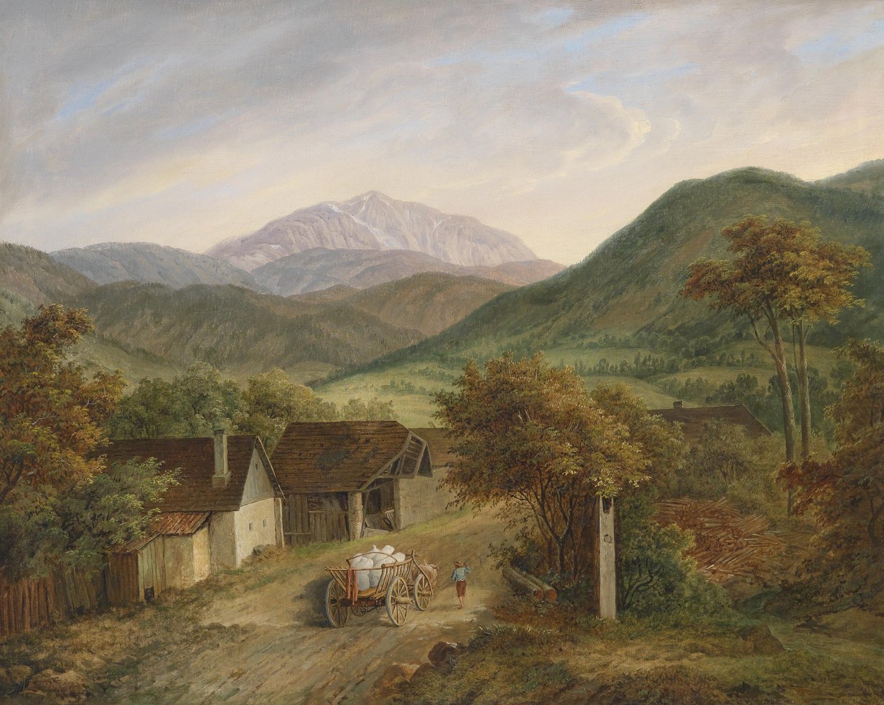 Matthias Rudolf Toma Widok na Schneeberg 1860 autorstwa Matthias Rudolf Toma
