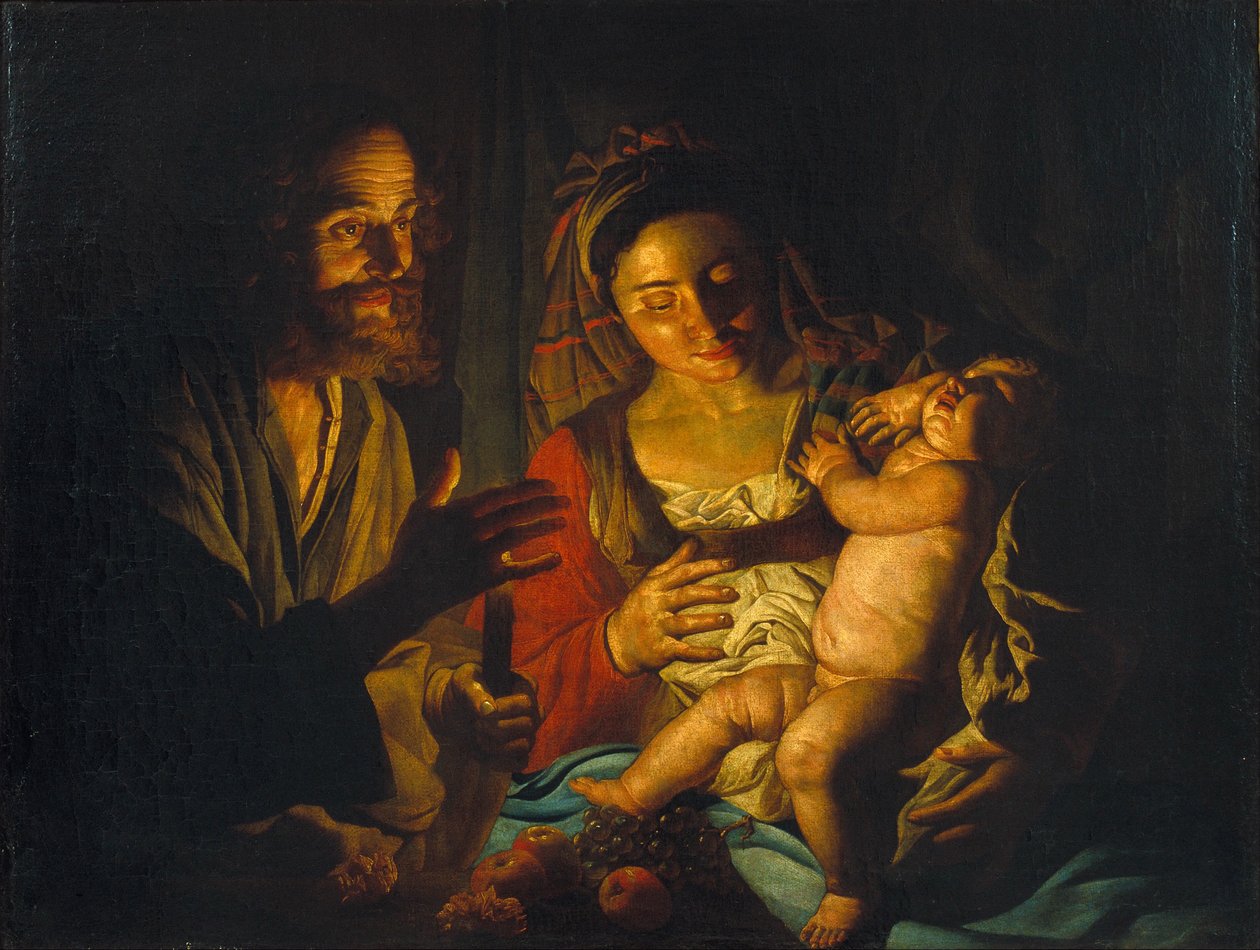 Święta Rodzina autorstwa Matthias Stomer