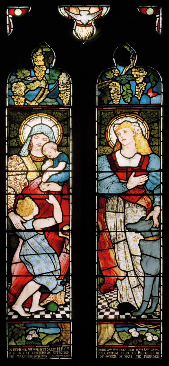 Dobroczynność i wiara, kościół św. Cuthberta, Darlington, 1875 r autorstwa Matthijs Maris