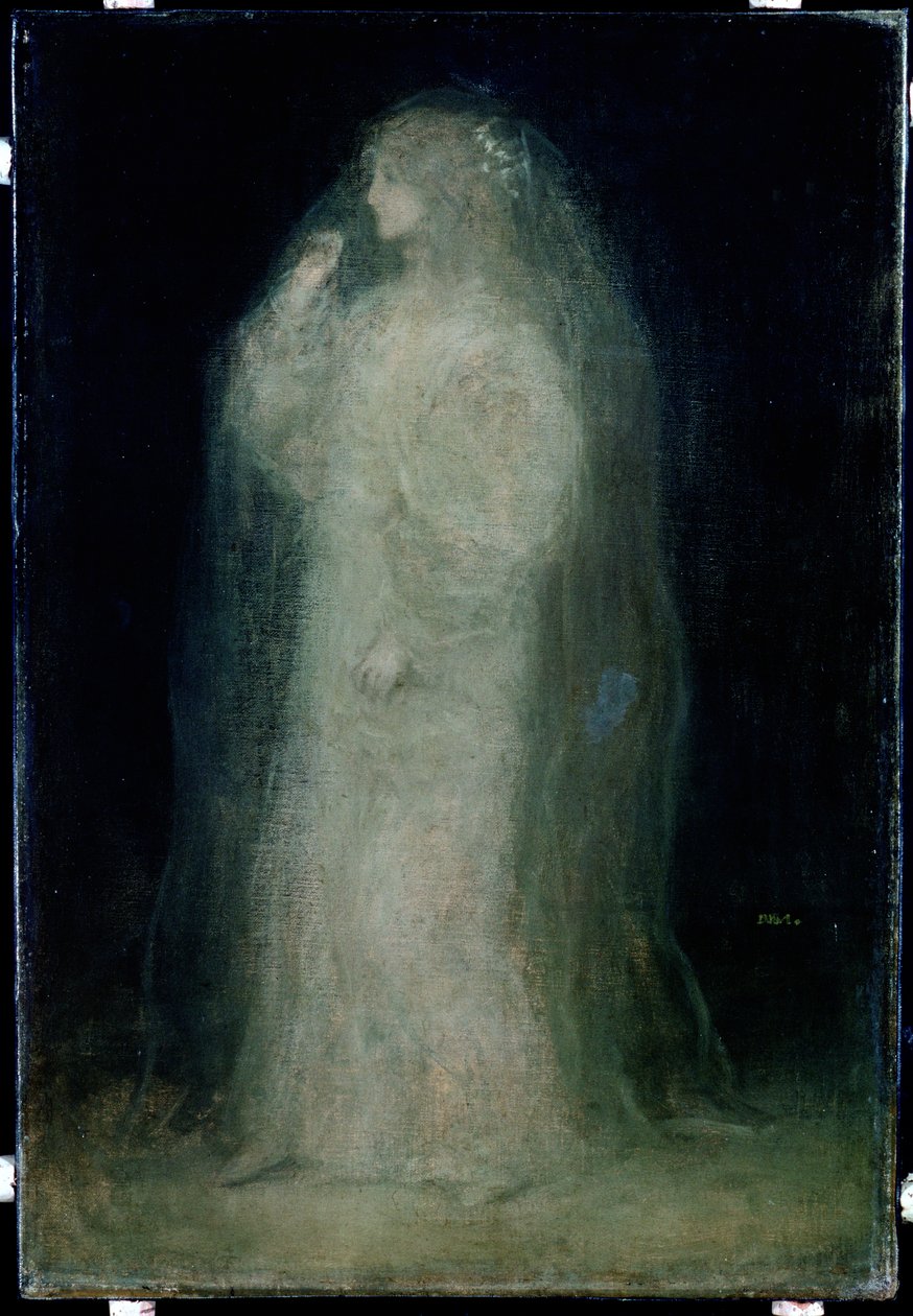 Oblubienica lub nowicjusz przyjmujący zasłonę, ok. 1887 r. autorstwa Matthijs Maris