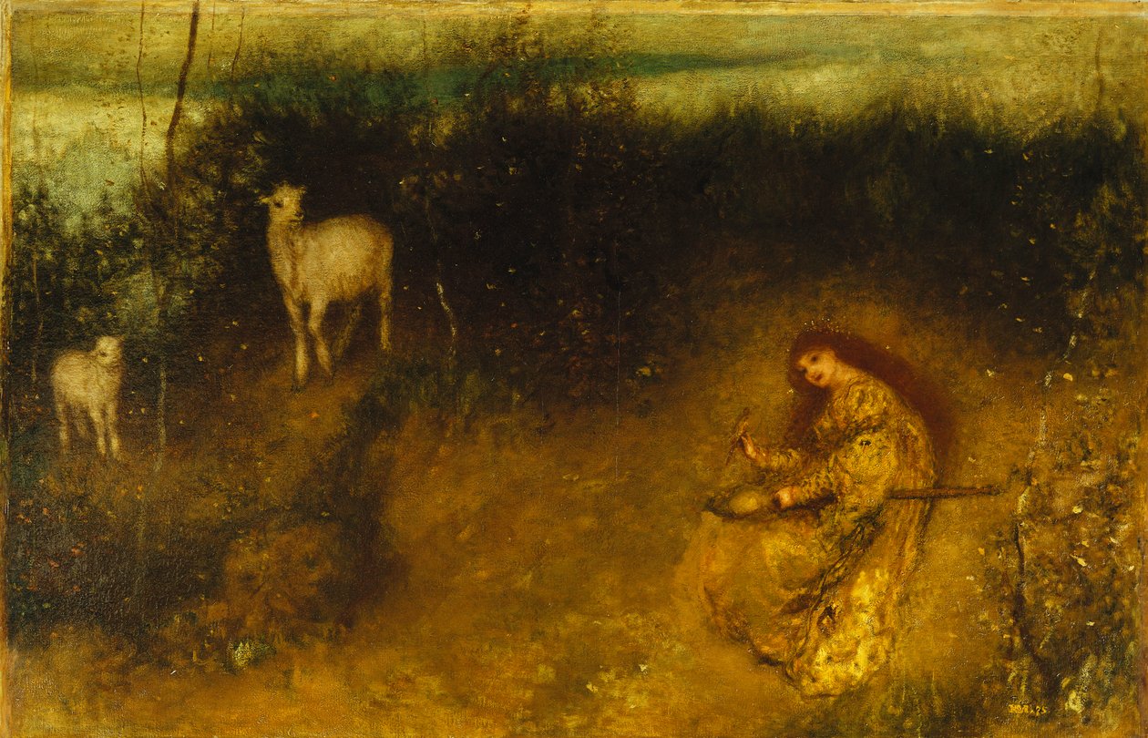 Dziewczyna z kozami, 1875 autorstwa Matthijs Maris