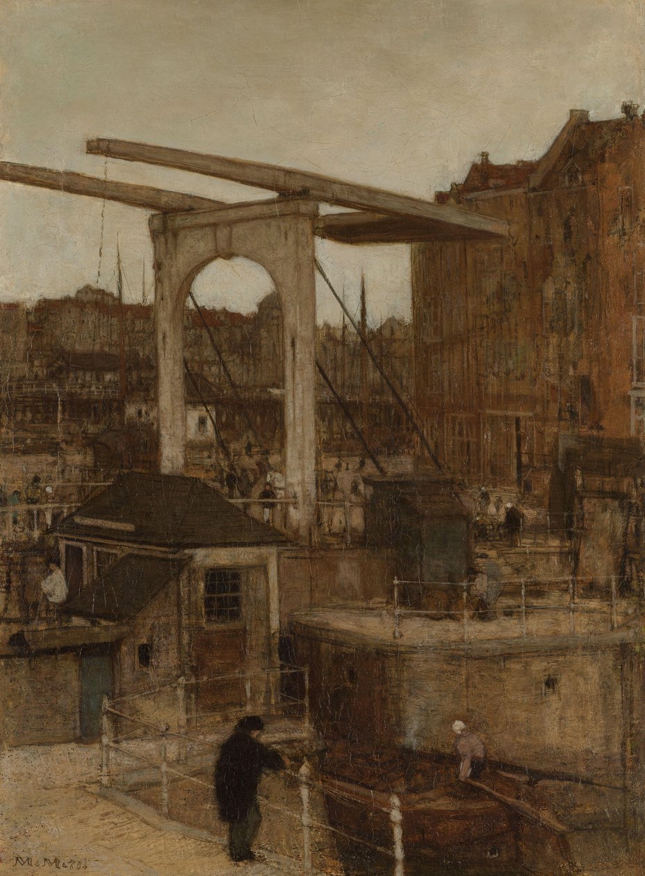 Nieuwe Haarlemse Sluis w Singel, znany jako „Souvenir d
