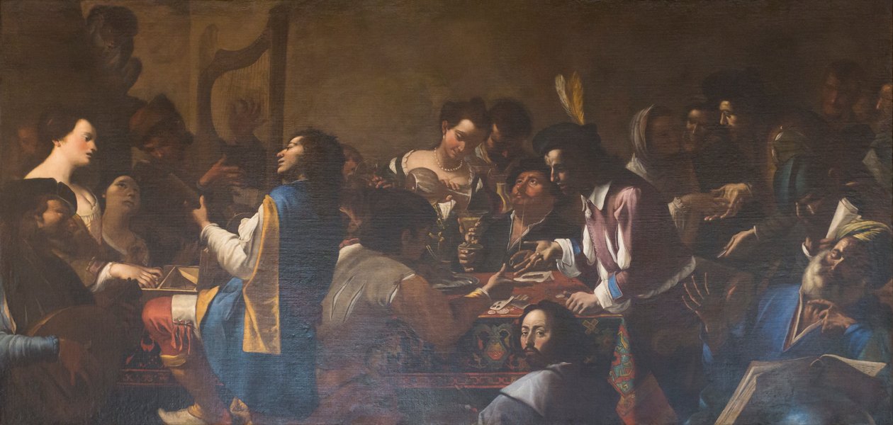 Alegoria pięciu zmysłów autorstwa Mattia (1613 99) Preti