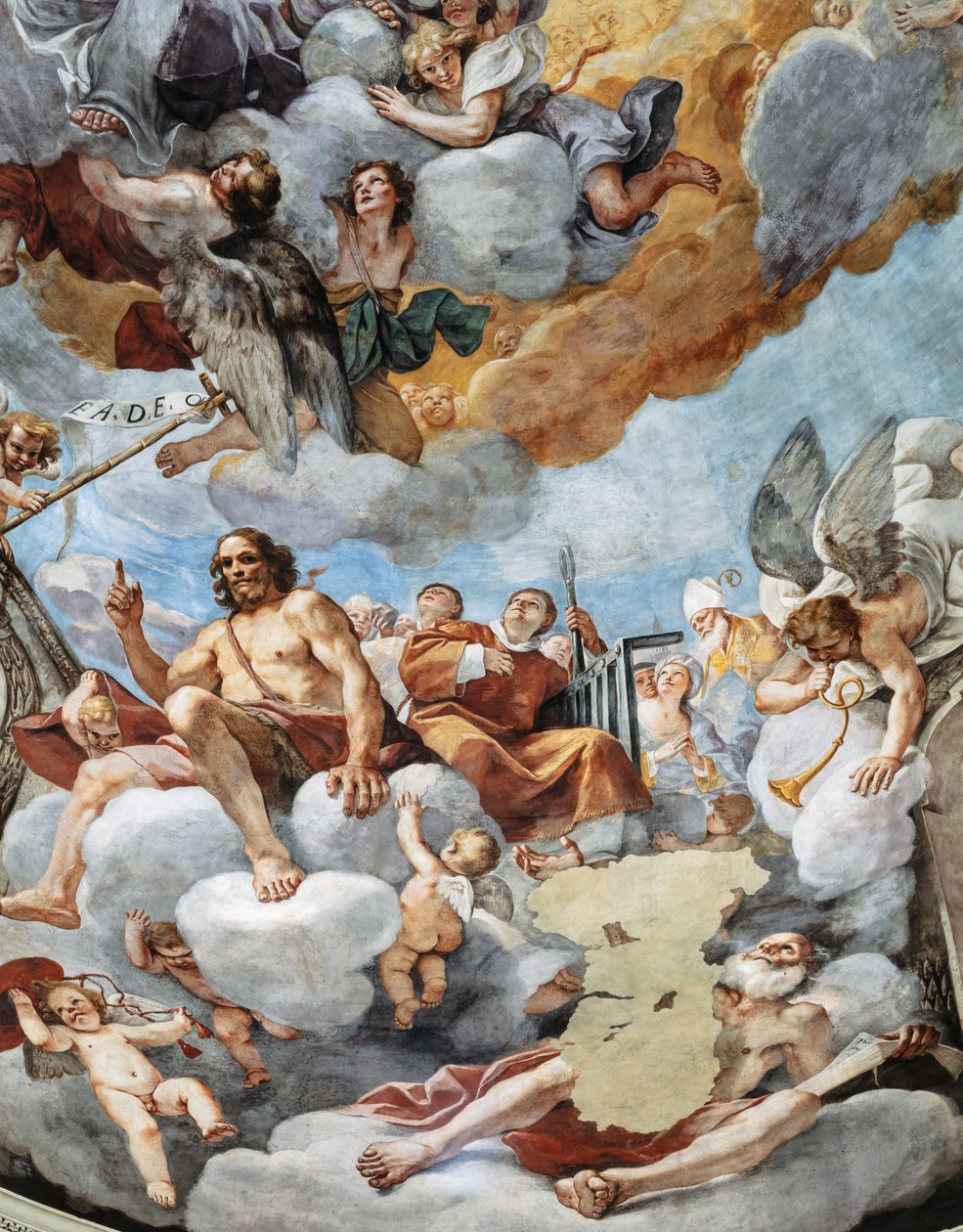 Paradise, szczegóły autorstwa Mattia (1613 99) Preti