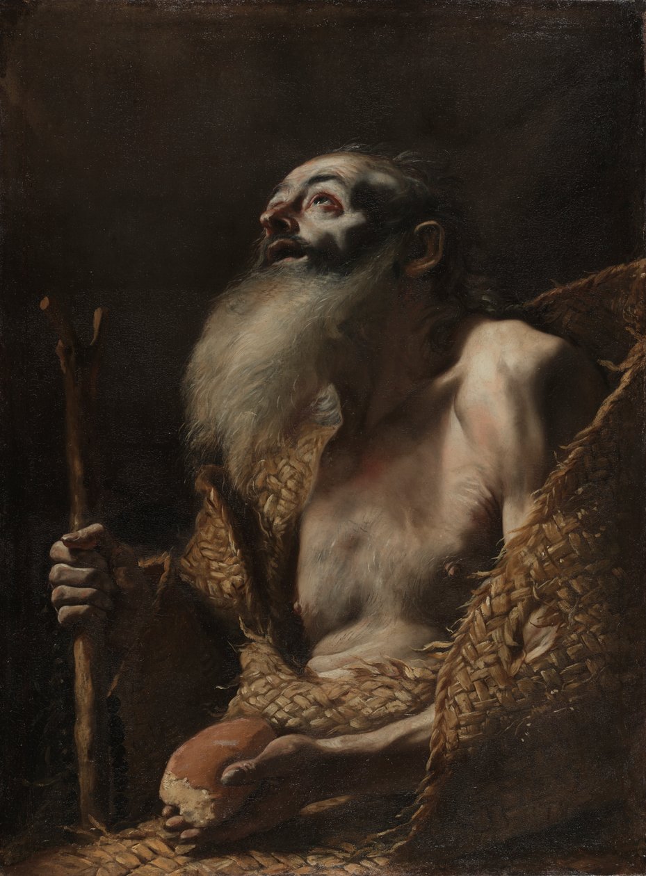 Święty Paweł Pustelnik, ok. 1662-64 (olej na płótnie) autorstwa Mattia (1613 99) Preti