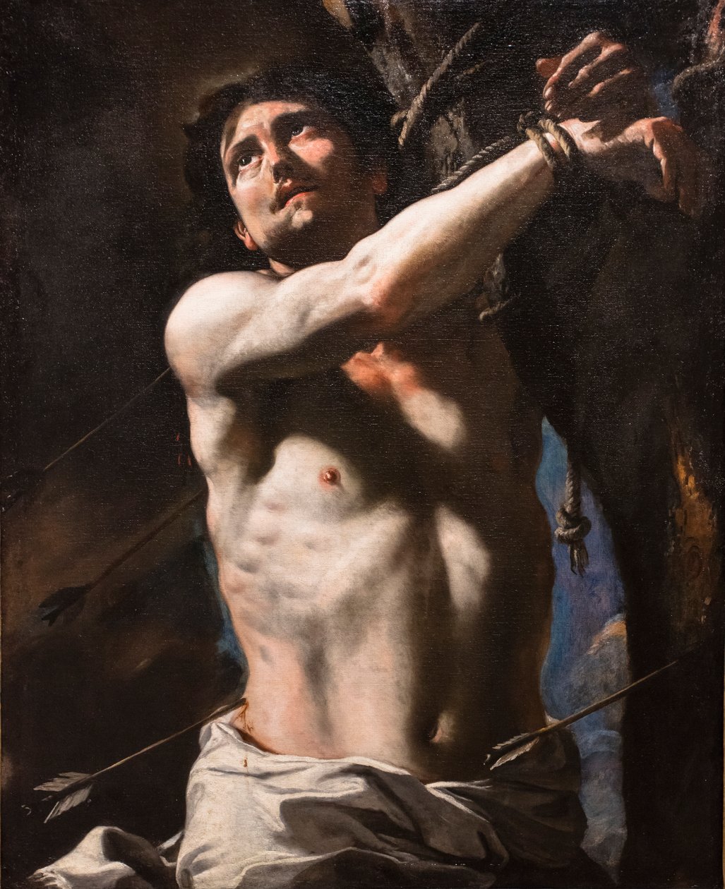 Święty Sebastian, ok. 1650-1652 (olej na płótnie) autorstwa Mattia (1613-99) Preti
