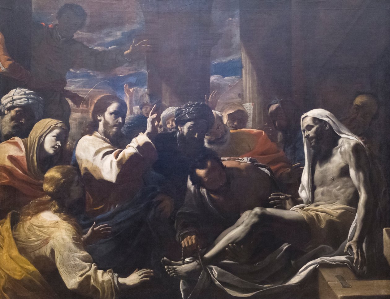 Zmartwychwstanie Łazarza autorstwa Mattia (1613 99) Preti