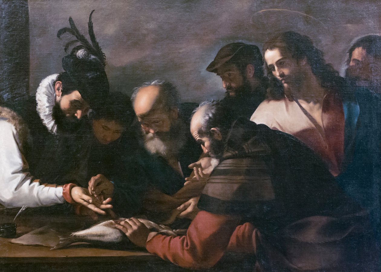 O polidor de dinheiro do tributo autorstwa Mattia (1613 99) Preti