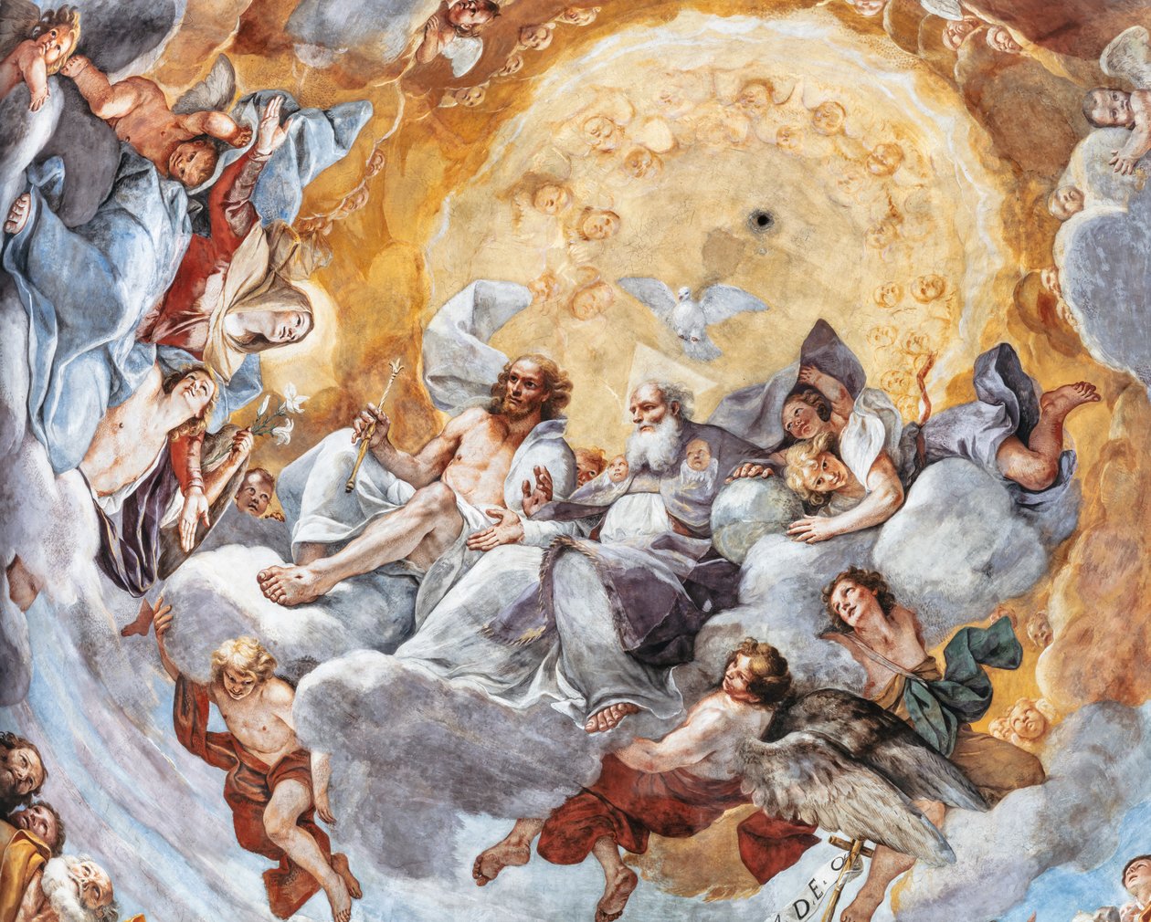 Paradise, szczegóły autorstwa Mattia (1613 99) Preti