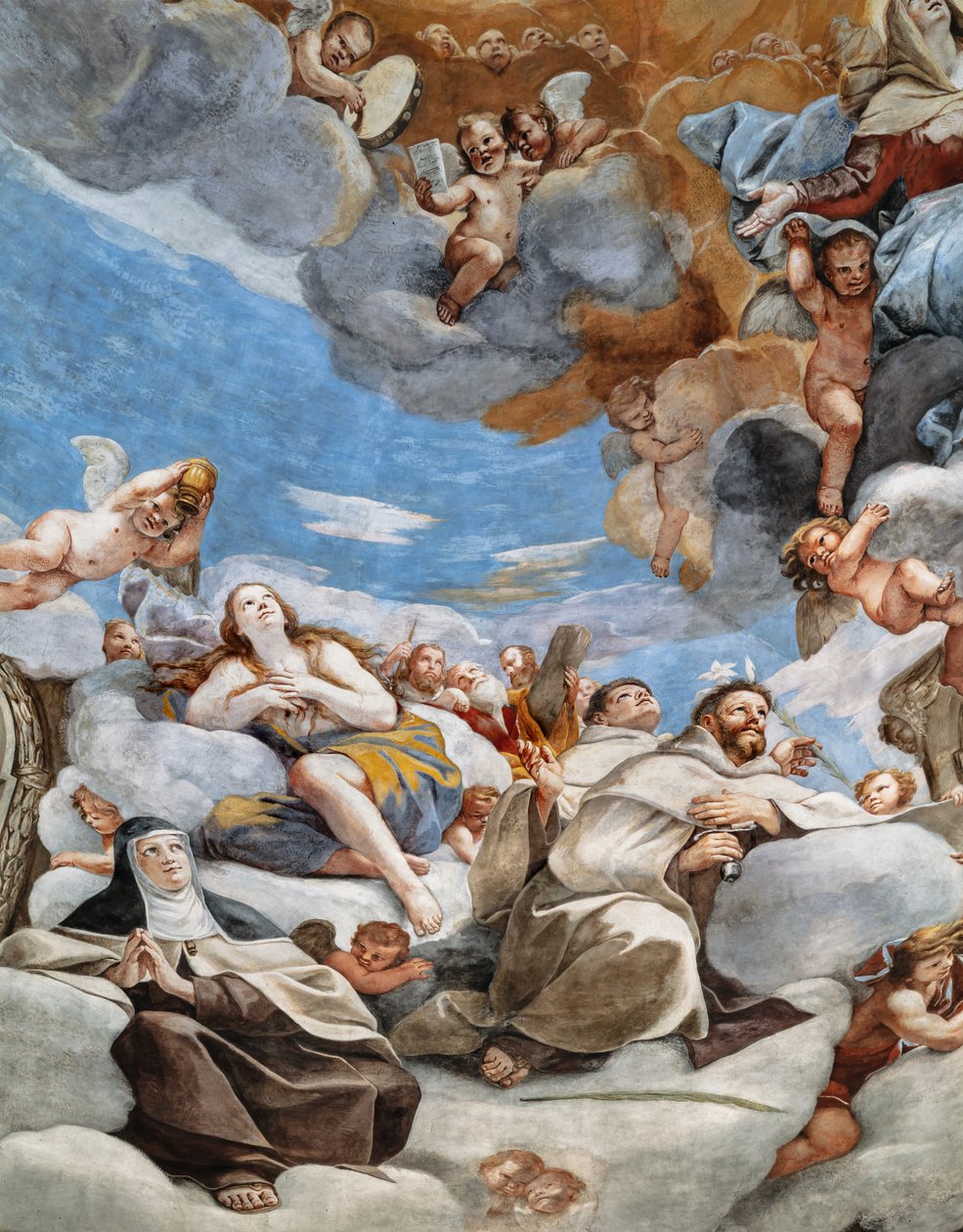 Paradise, szczegóły autorstwa Mattia (1613 99) Preti