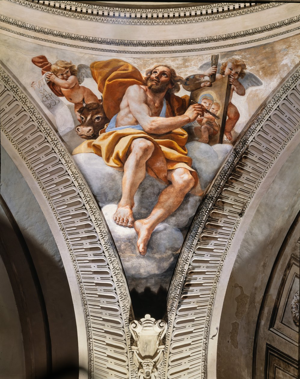 Święty Łukasz Ewangelista autorstwa Mattia (1613 99) Preti