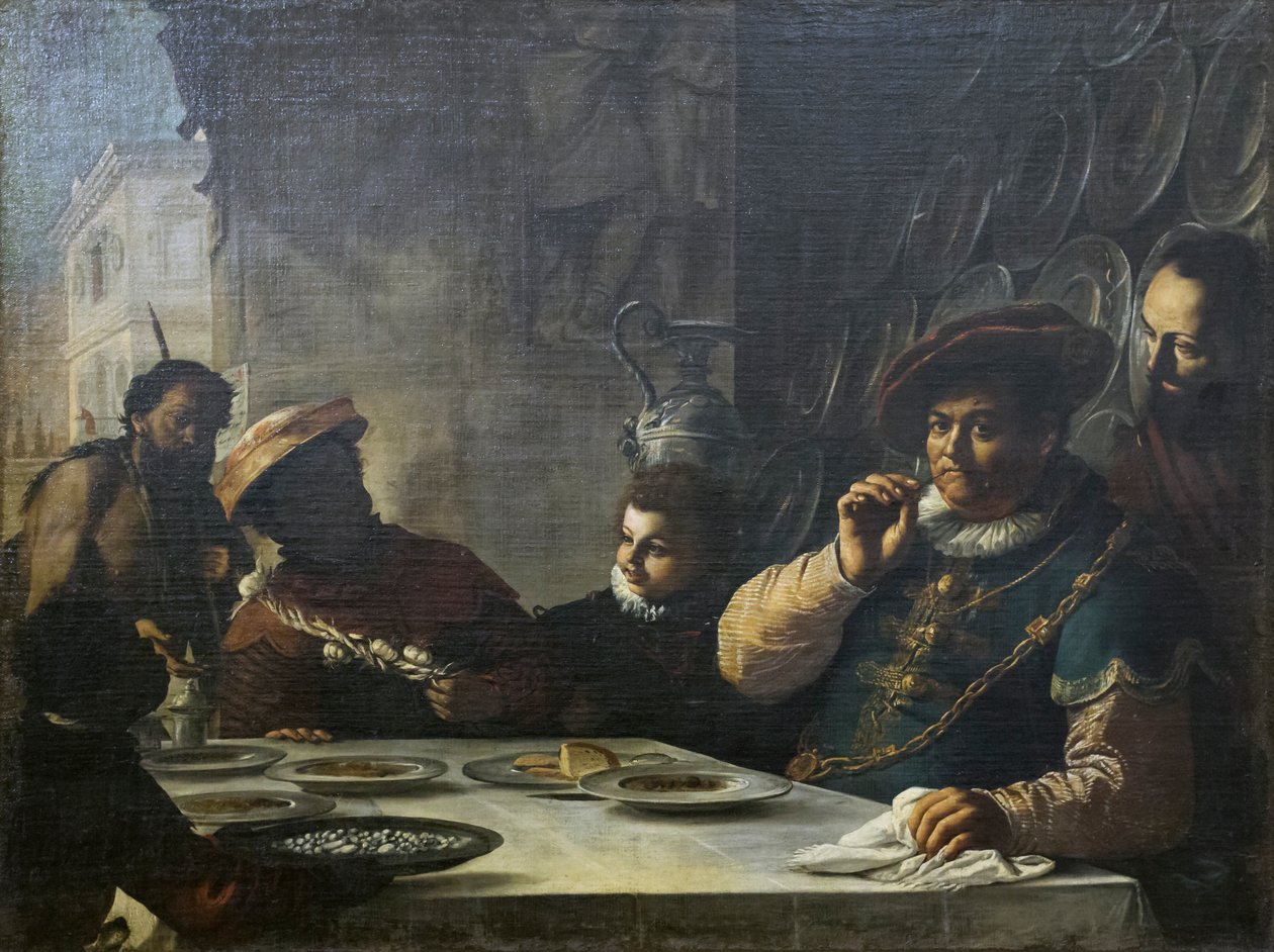 Święto bogacza autorstwa Mattia (1613 99) Preti