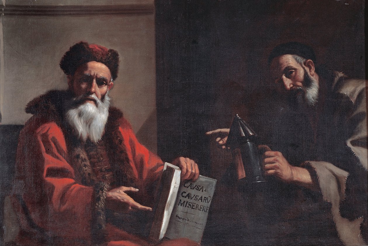 Diogenes i Platon, 1649 autorstwa Mattia Preti