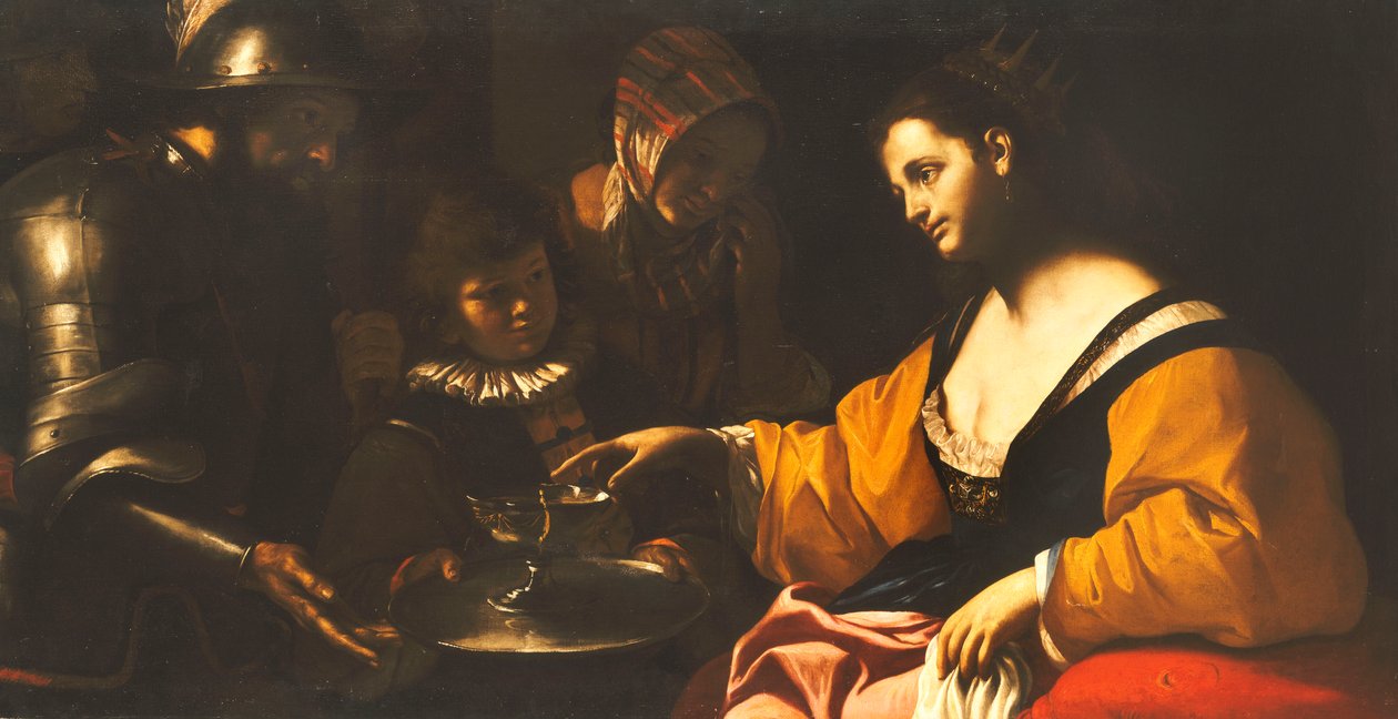 Sophonisba otrzymująca Puchar Trucizny, ok. 1640 autorstwa Mattia Preti