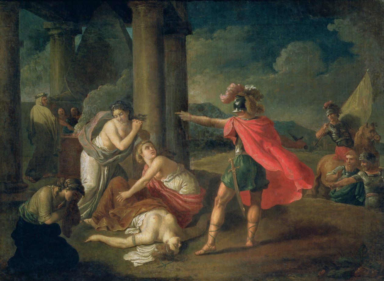 Śmierć Kamili, siostry Horatiusa, 1787 autorstwa Matvei Ivanovich Puchinov