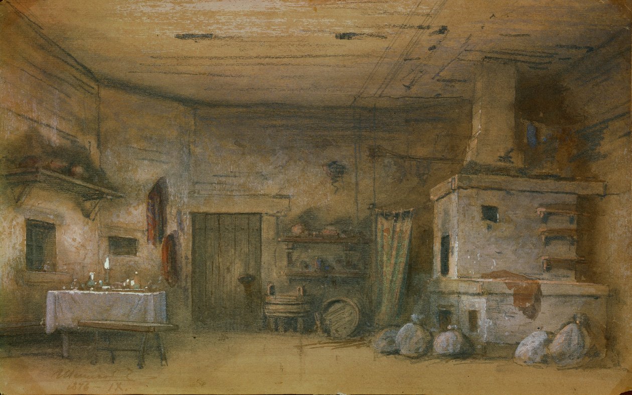 Scenografia do opery Wakula Kowal P. Czajkowskiego, 1876 autorstwa Matvey Andreyevich Shishkov