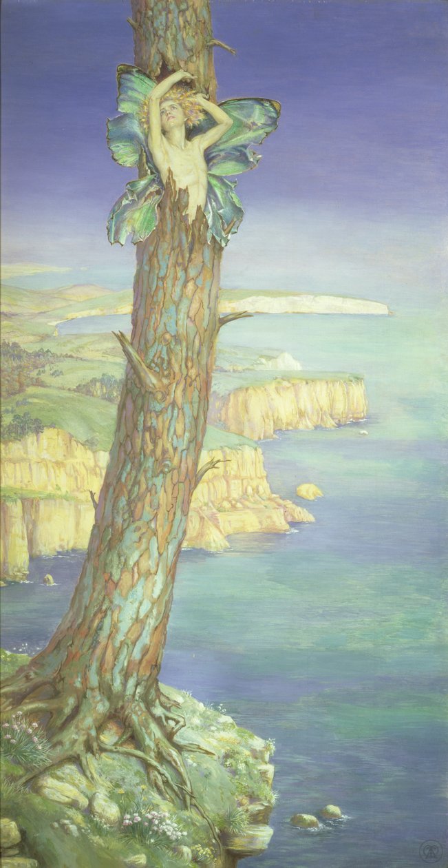 Ariel, c.1915 (media mieszane) autorstwa Maud Tindal Atkinson