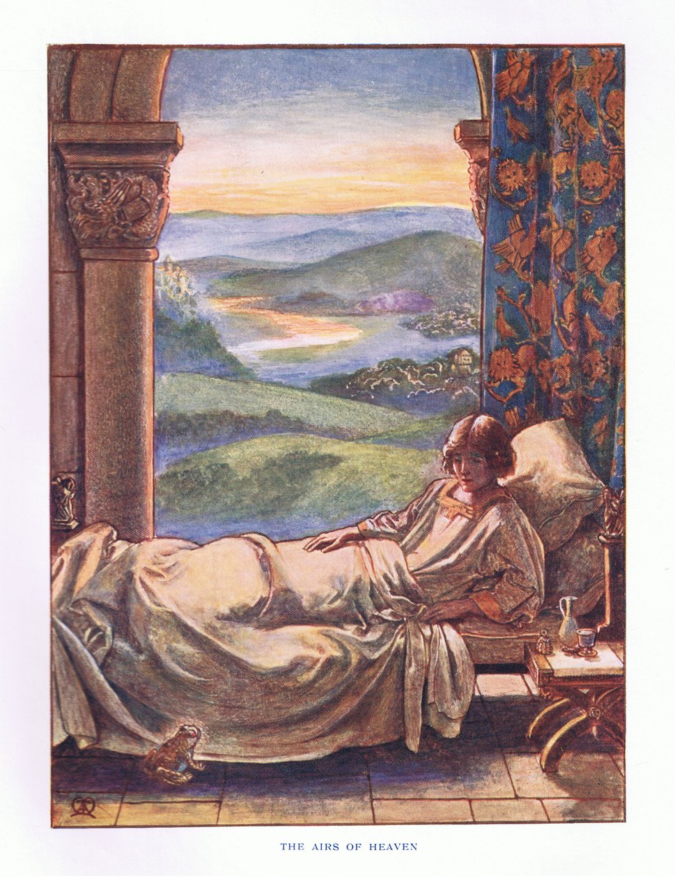 Powietrze Niebios, ilustracja z Lady and Fairy Tales, 1914 autorstwa Maud Tindal Atkinson