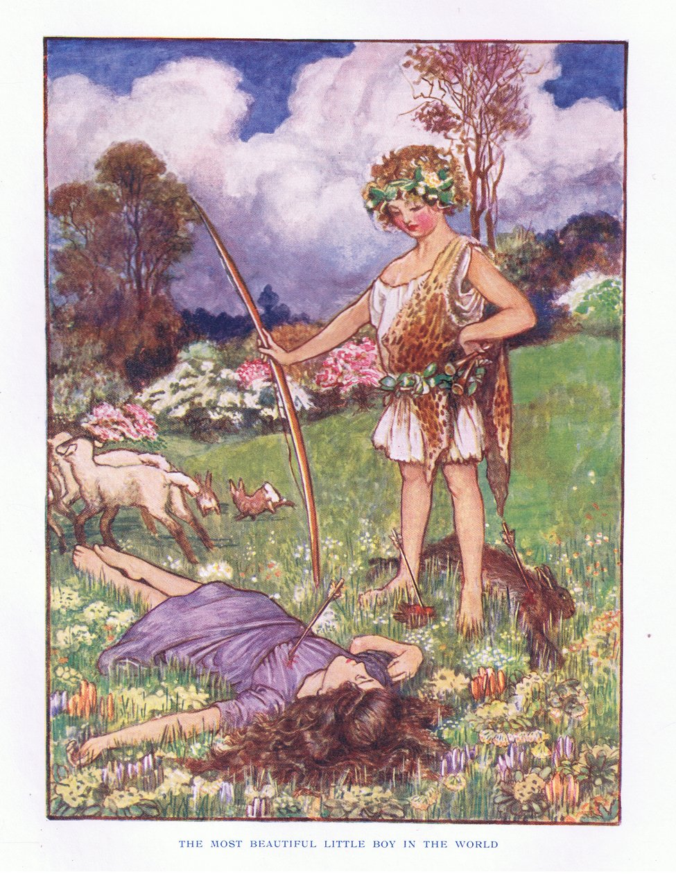 Najpiękniejszy mały chłopiec na świecie, ilustracja z Lady And Fairy Tales, 1914 autorstwa Maud Tindal Atkinson
