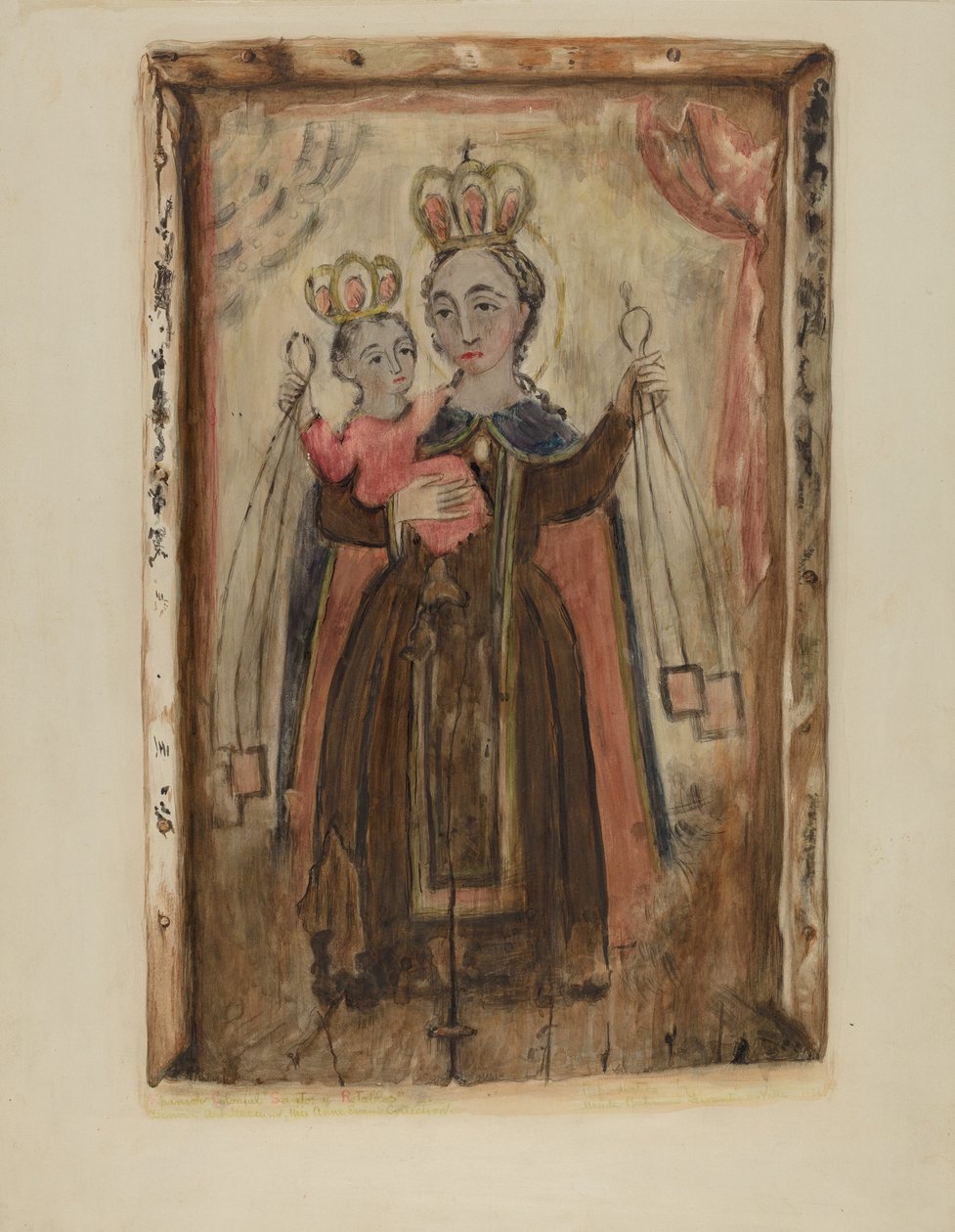 Retablo (Matka Boża Karmelu) autorstwa Maude Valle