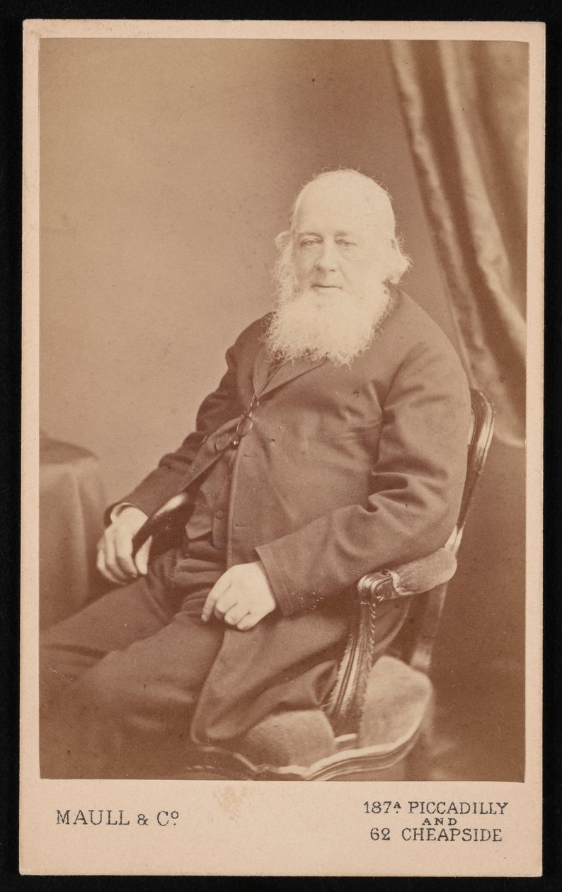 Portret Johna Goulda 1804-1881, przed 1875 r. autorstwa Maull and Co