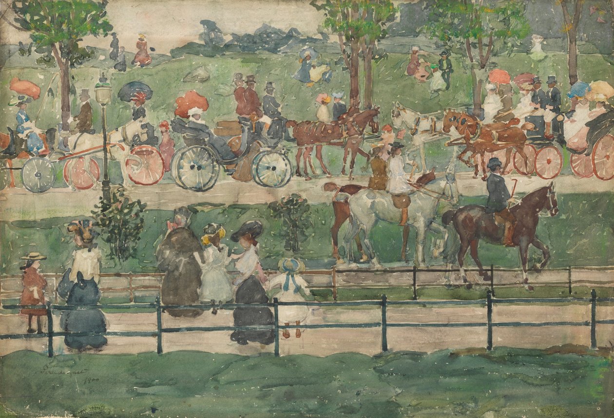 Park Centralny, 1900 autorstwa Maurice Brazil Prendergast